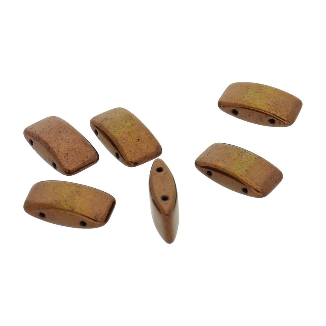 Carrier Bead 9x17 mm - Bronze - PerlineBeads