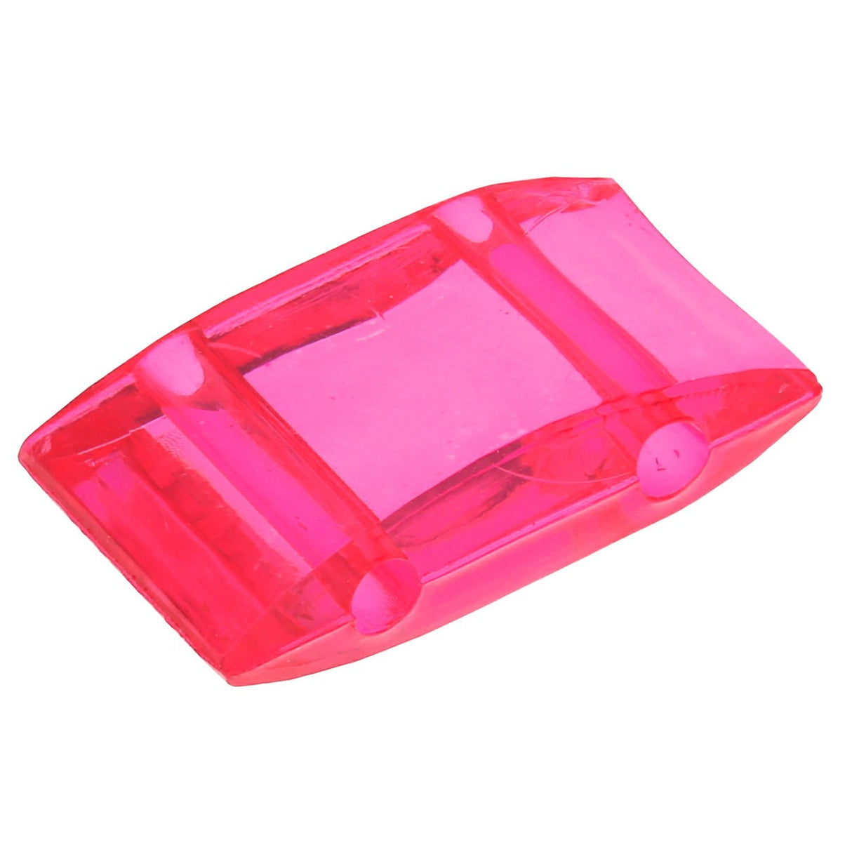 Carrier Bead aus Acryl 18x9 mm - Fucsia transparent - PerlineBeads