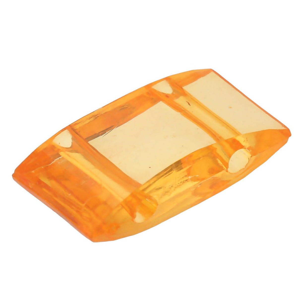 Carrier Bead aus Acryl 18x9 mm - Orange transparent - PerlineBeads