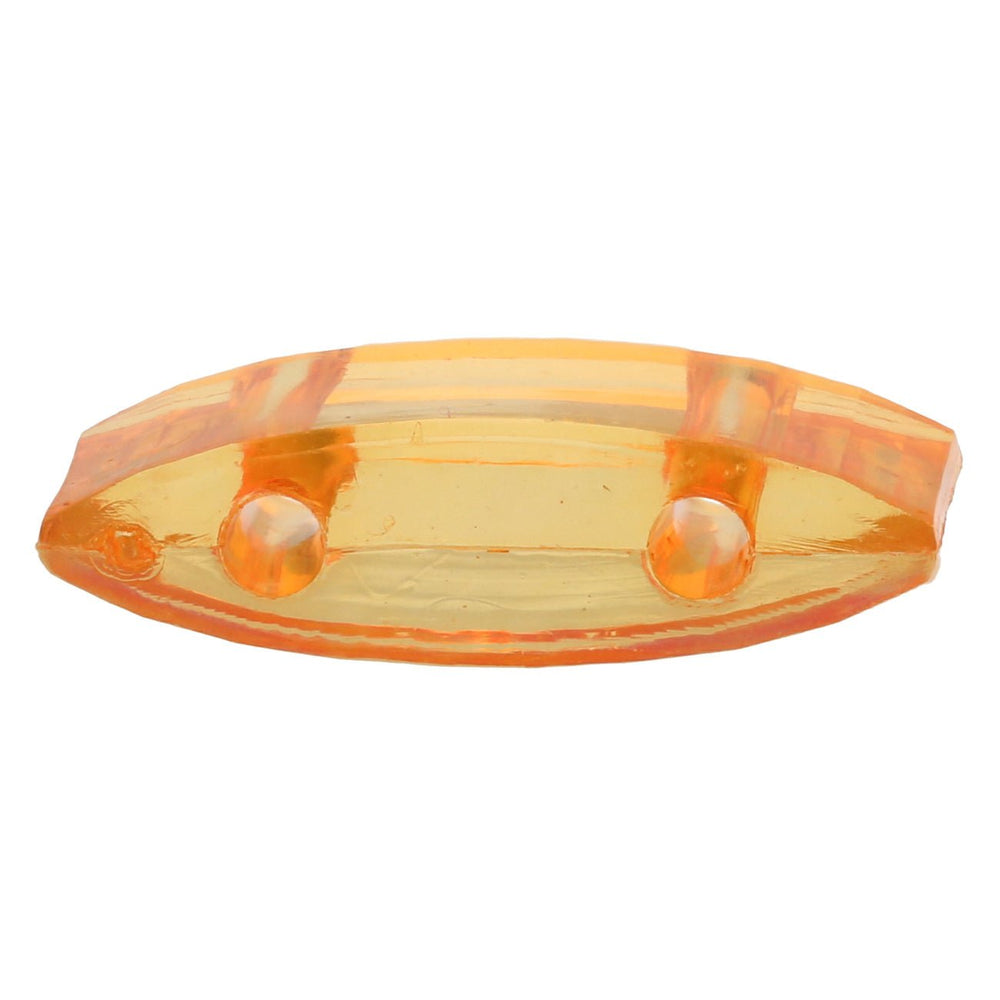 Carrier Bead aus Acryl 18x9 mm - Orange transparent - PerlineBeads