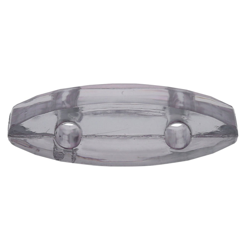 Carrier Bead aus Acryl 18x9 mm - Schwarz transparent - PerlineBeads