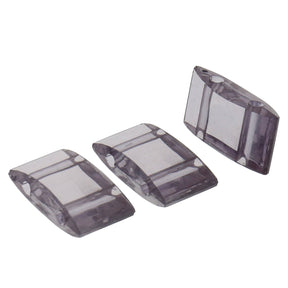 Carrier Bead aus Acryl 18x9 mm - Schwarz transparent - PerlineBeads