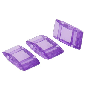 Carrier Bead aus Acryl 18x9 mm - Violet transparent - PerlineBeads