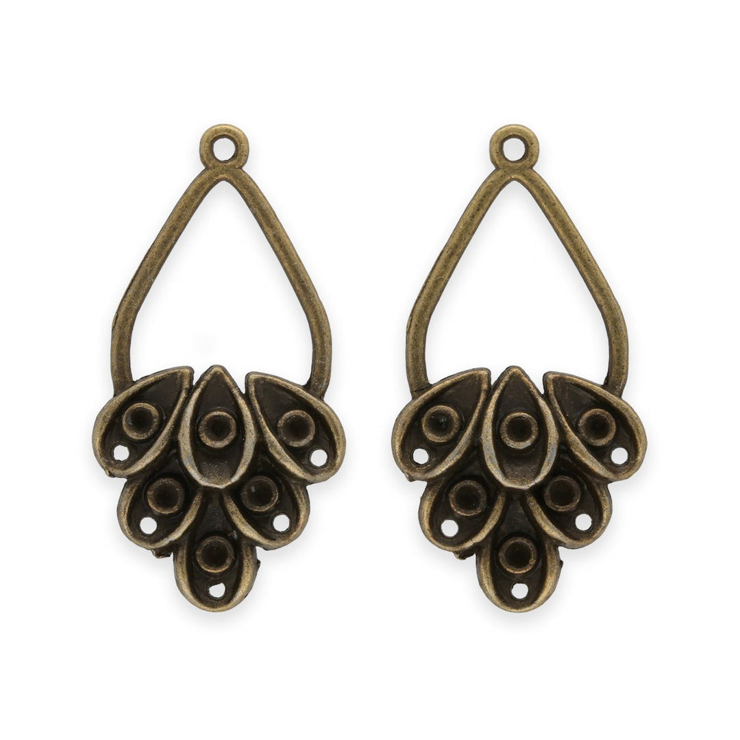Chandelier Verbindungselement – Farbe Bronze antik - PerlineBeads