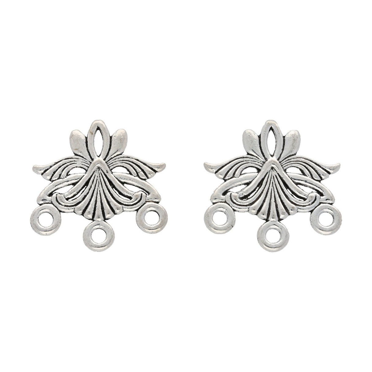 Chandelier Verbindungselement – Farbe Silber antik - PerlineBeads