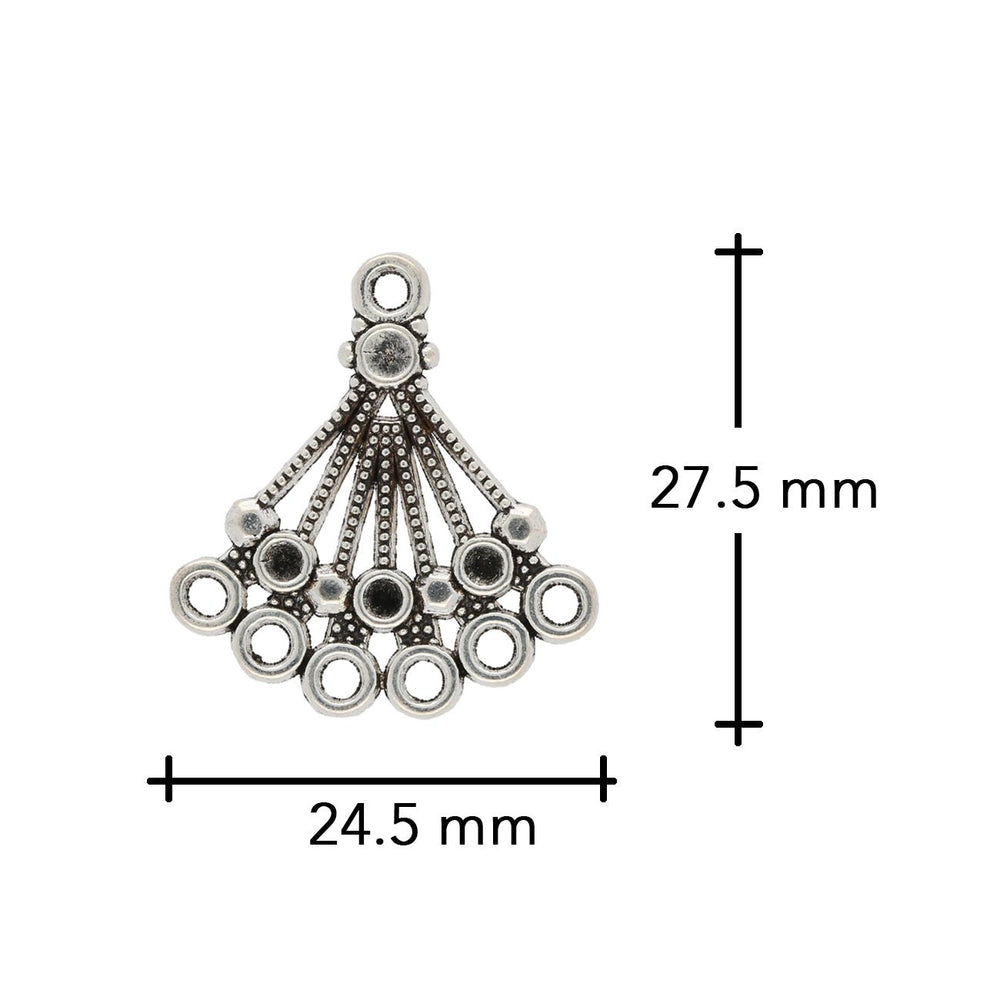 Chandelier Verbindungselement – Farbe Silber antik - PerlineBeads