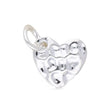 Charm-Anhänger Herz (gehämmert) - PerlineBeads