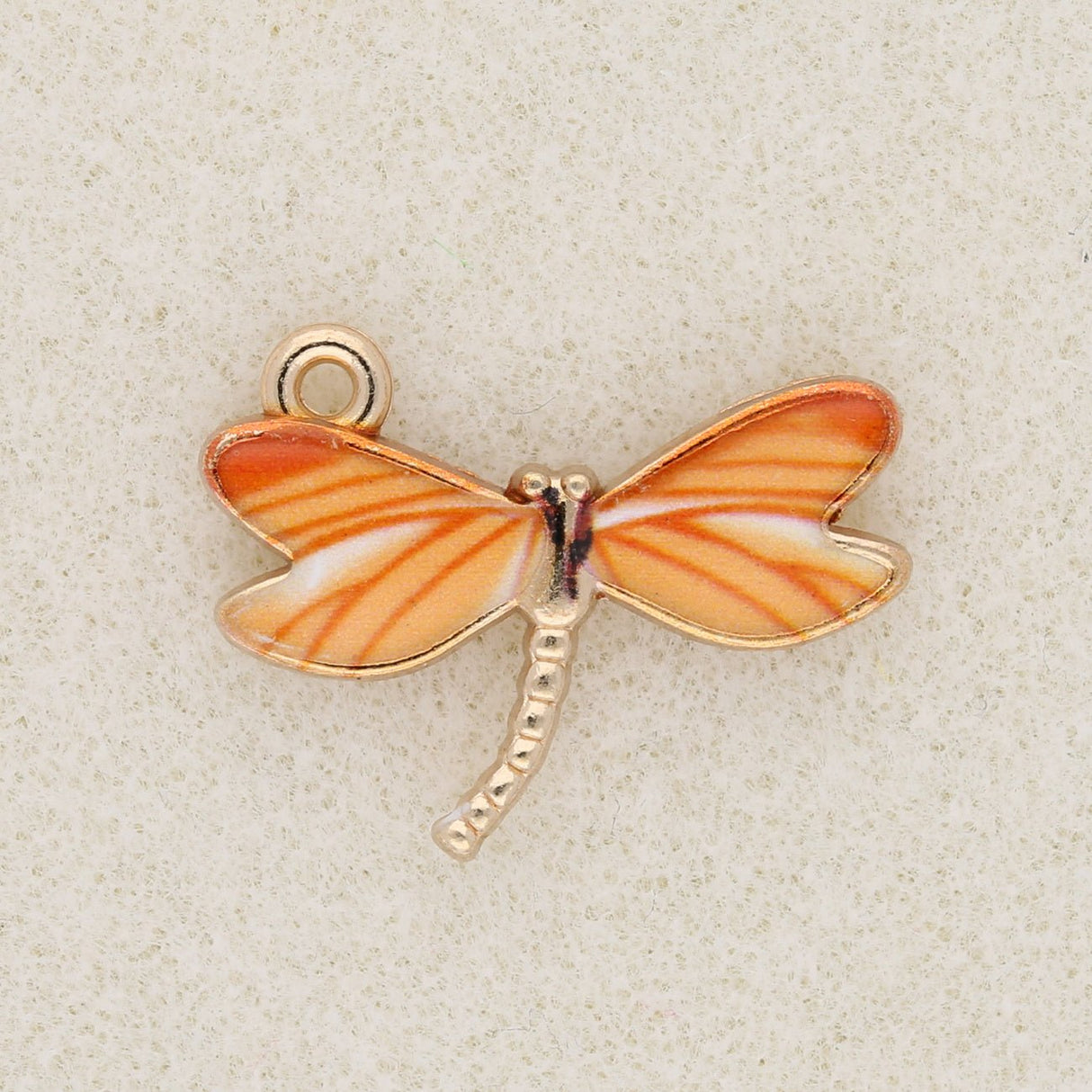 Charm-Anhänger Libelle - Orange - PerlineBeads