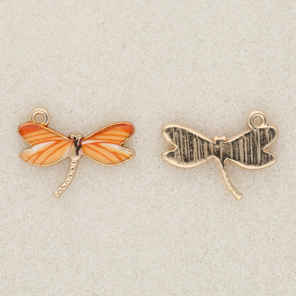 Charm-Anhänger Libelle - Orange - PerlineBeads