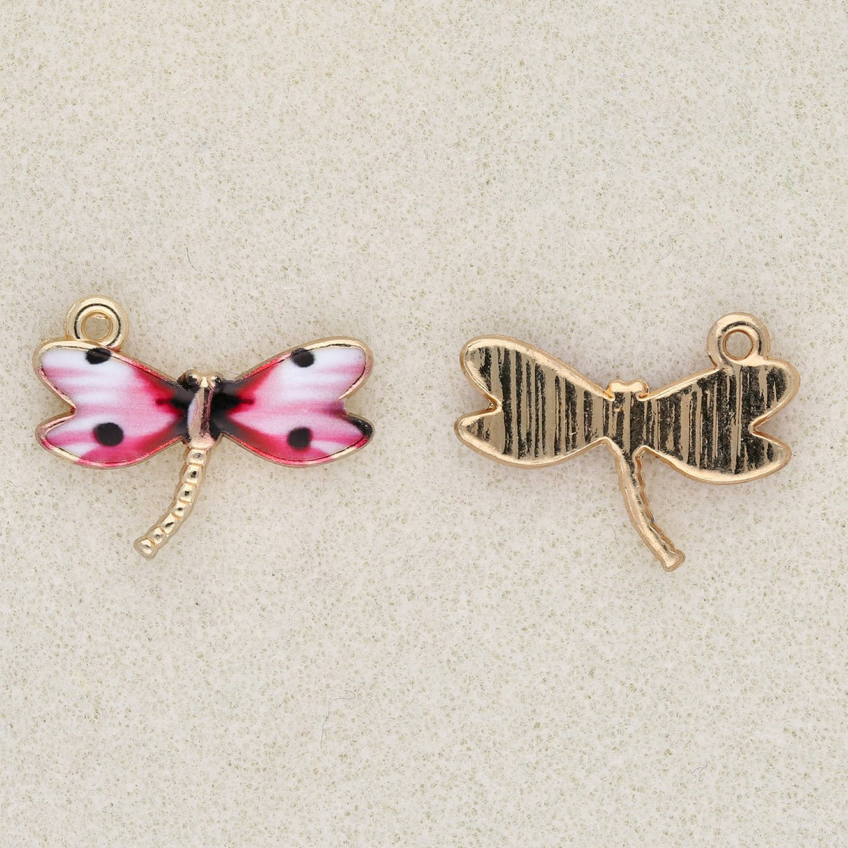 Charm-Anhänger Libelle - Pink - PerlineBeads