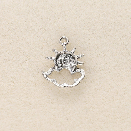 Charm-Anhänger Sonne mit Wolke - PerlineBeads