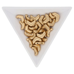 Chevron Duo 10x4 mm – Bronze Pale Gold - PerlineBeads