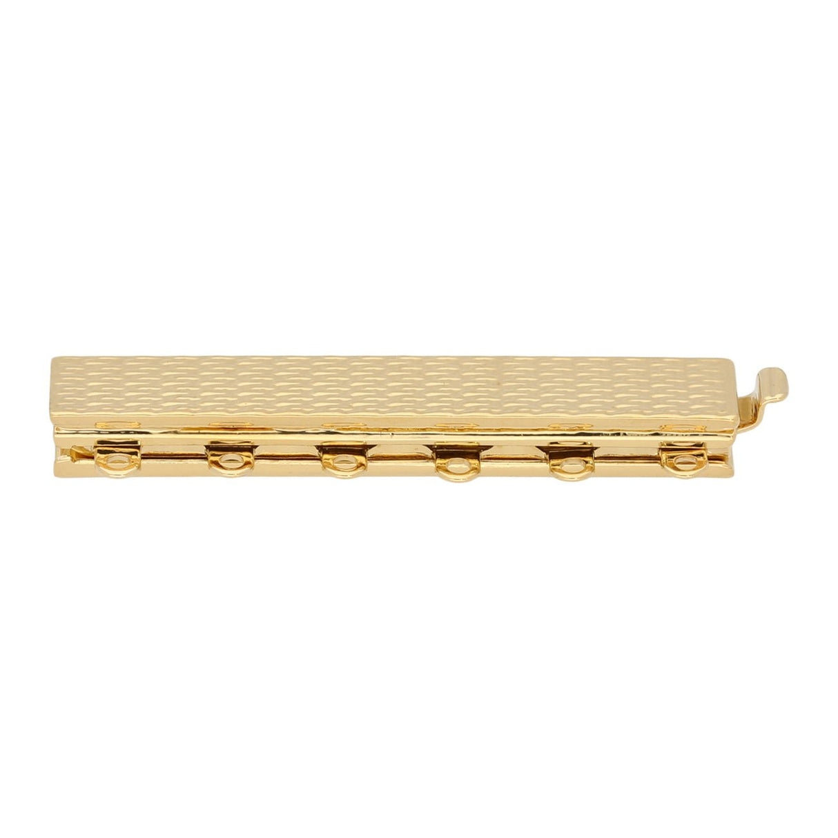 Claspgarten Neumann – Schmuck-Federverschluss 6-reihig - vergoldet - PerlineBeads