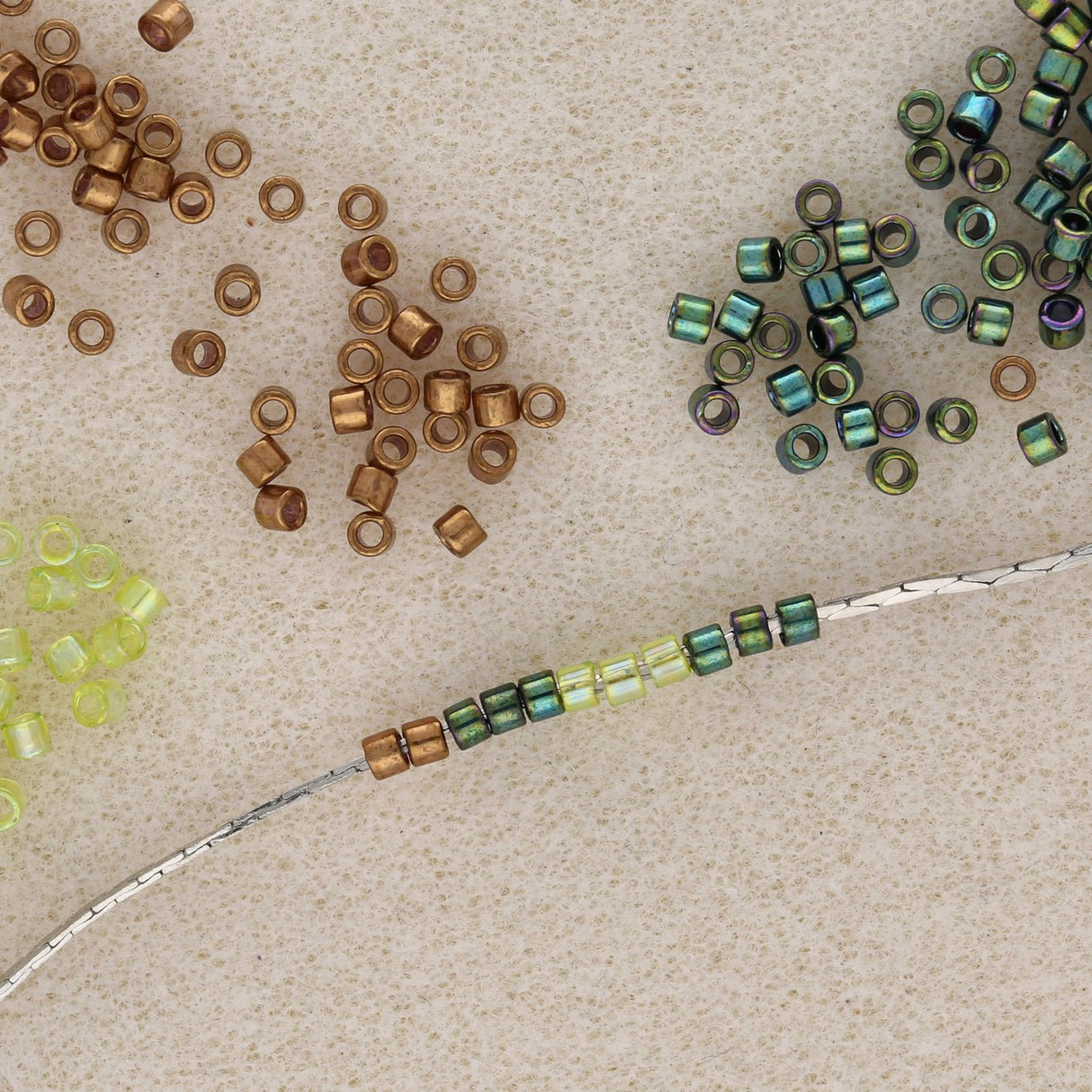 Cobra-Kette – Farbe Platin - PerlineBeads