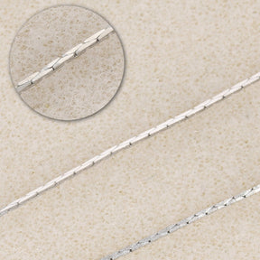 Cobra-Kette – Farbe Platin - PerlineBeads