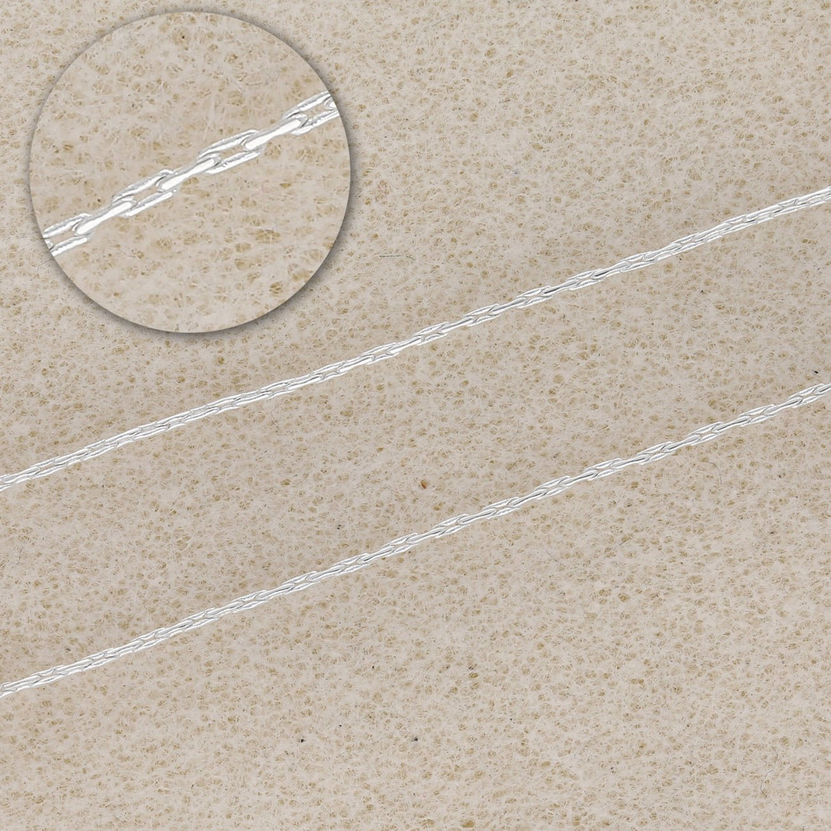 Cobra-Kette – Farbe Silber - PerlineBeads