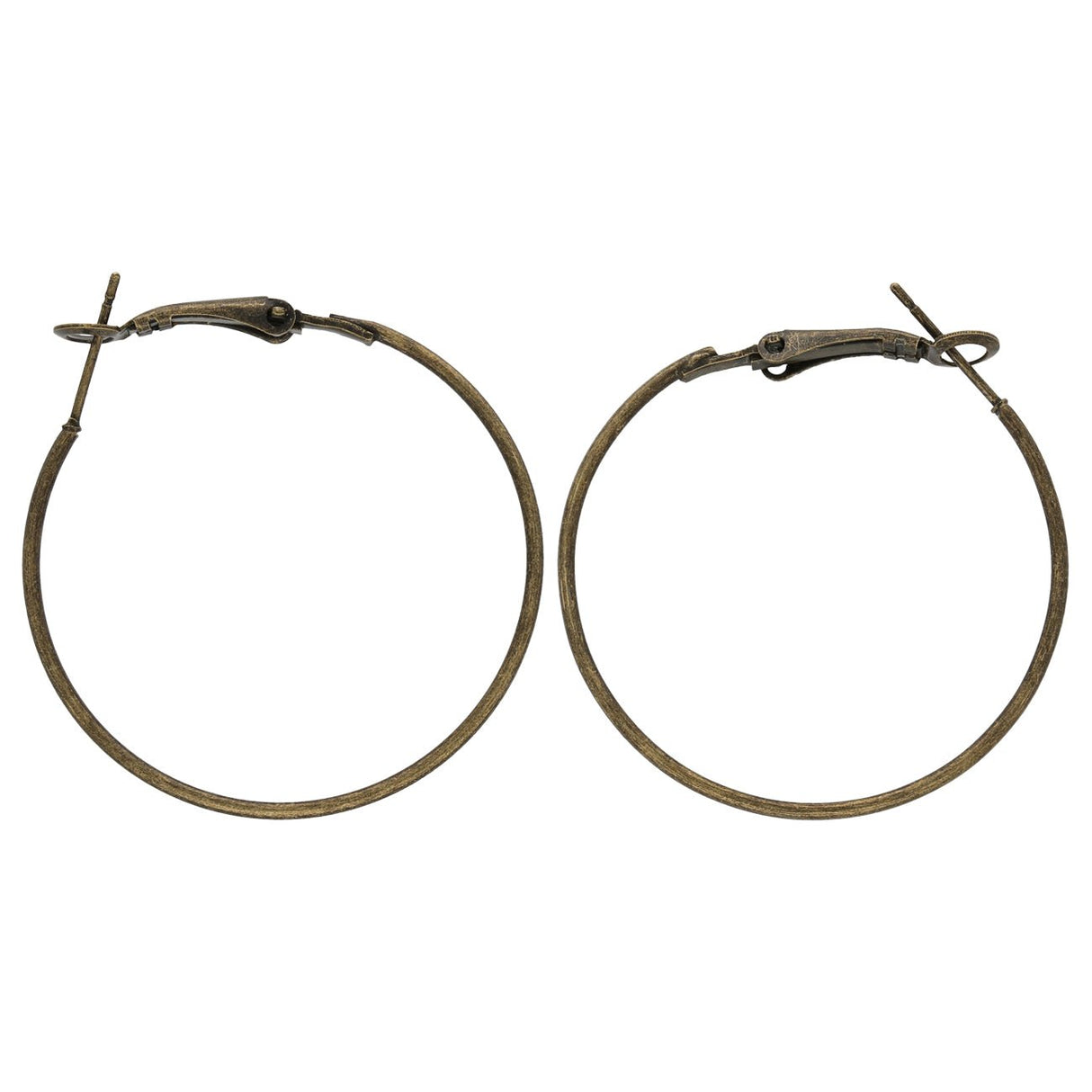 Creolen 35 mm – Farbe Bronze antik - PerlineBeads