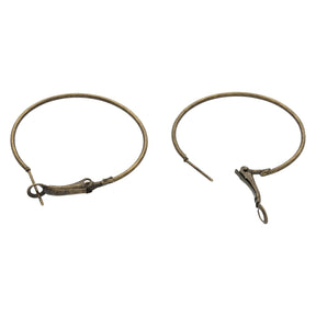 Creolen 35 mm – Farbe Bronze antik - PerlineBeads