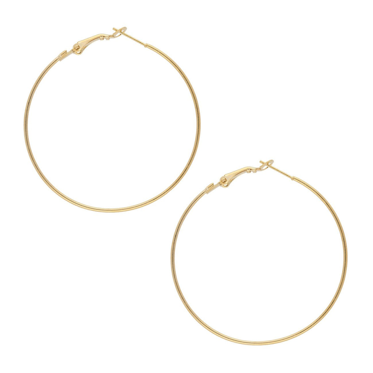 Creolen 53 x 48 mm – Vergoldet - PerlineBeads