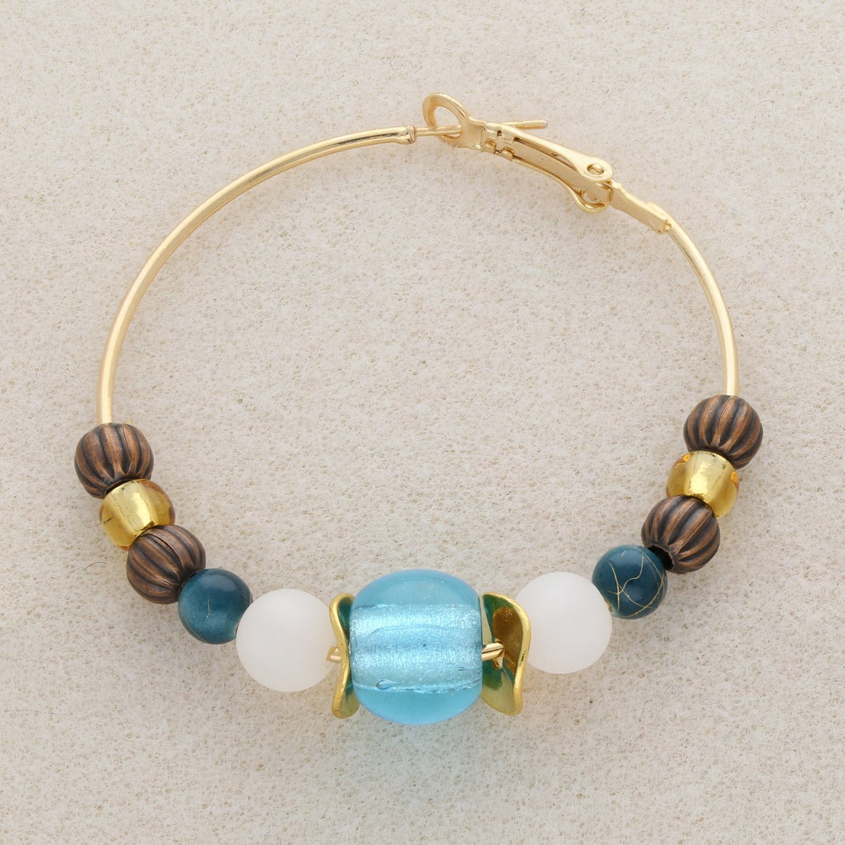 Creolen 53 x 48 mm – Vergoldet - PerlineBeads