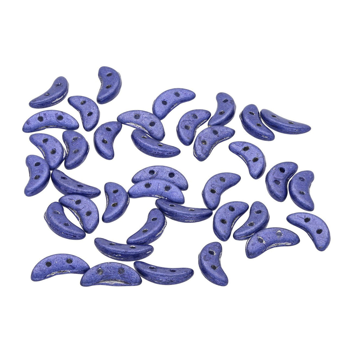 Crescent 3 x 10 mm - Metallic Violet - PerlineBeads