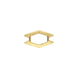 Cymbal™ Alado-SuperDuo Bead Connector - 24K Gold Plate - PerlineBeads