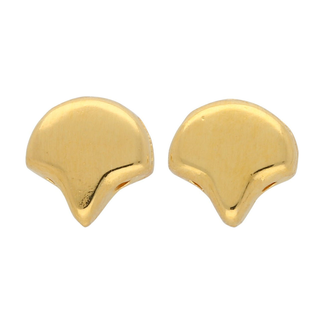 Cymbal™ Alopronia-Ginko Ohrringe - Gold Plate - PerlineBeads