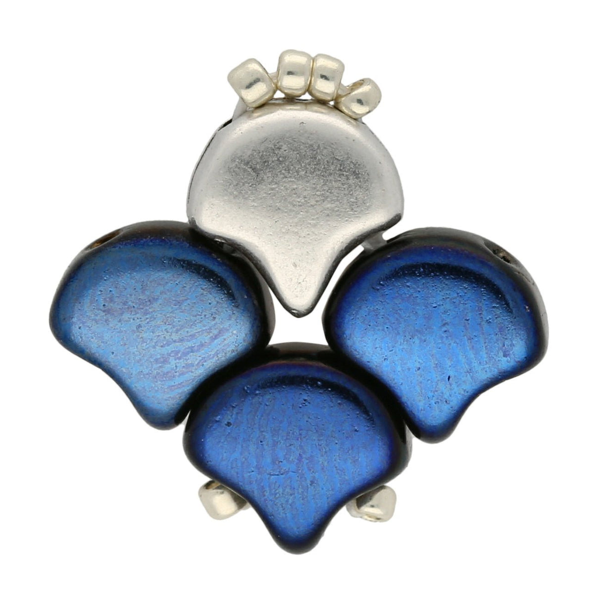 Cymbal™ Alopronia-Ginko Ohrringe - Silver Plate - PerlineBeads