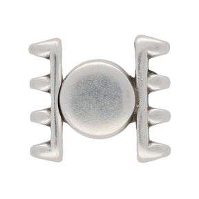 Cymbal™ Ateni IV SuperDuo Magnetic Clasp - Antique Silver Plate - PerlineBeads