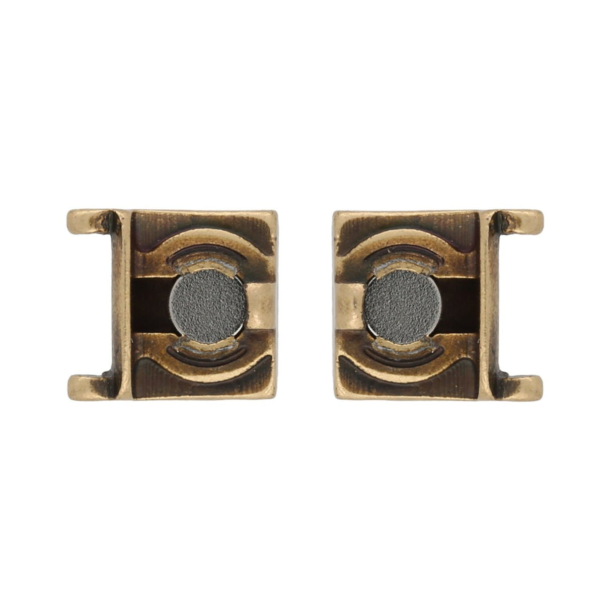 Cymbal™ Axos II Delica Magnetic Clasp - Antique Brass Plate - PerlineBeads