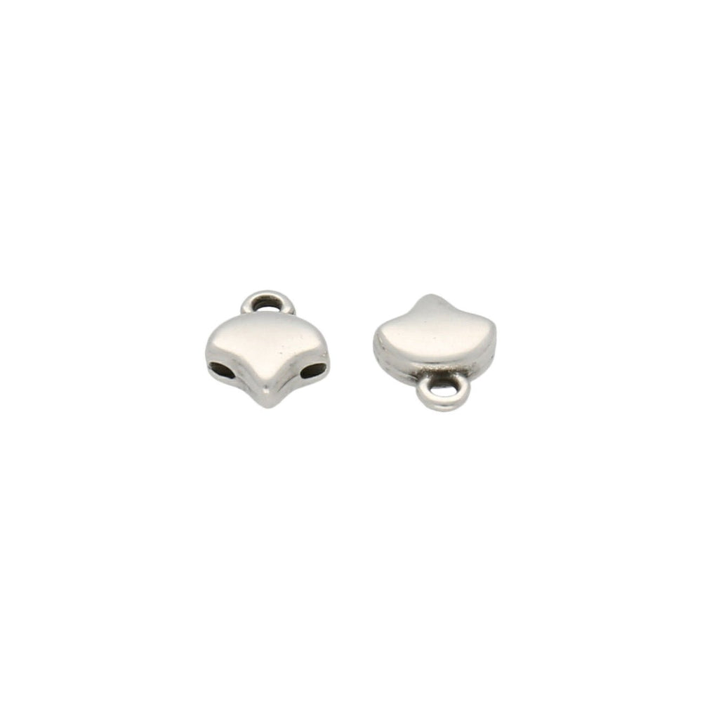 Cymbal™ Kastro-Ginko Bead Ending - Silver Plate - PerlineBeads