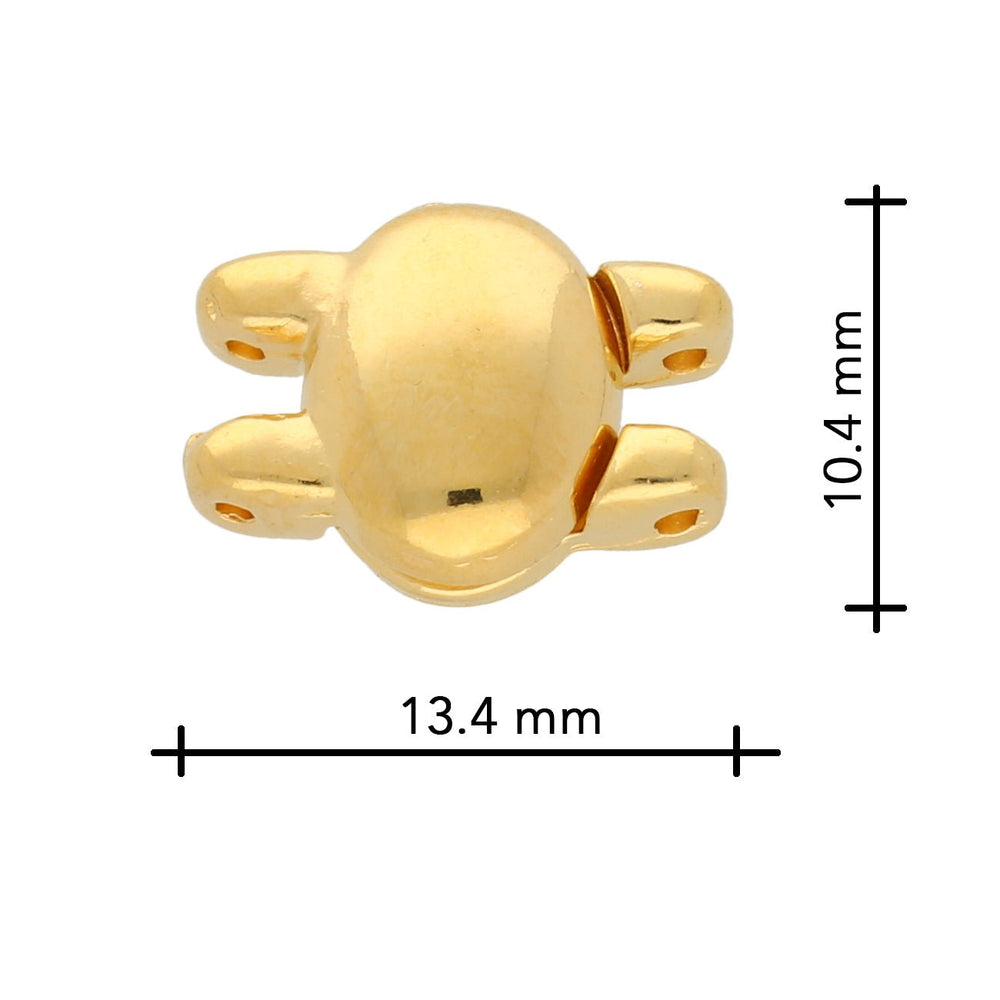 Cymbal™ Kypri II SuperDuo Magnetic Clasp - 24K Gold Plate - PerlineBeads