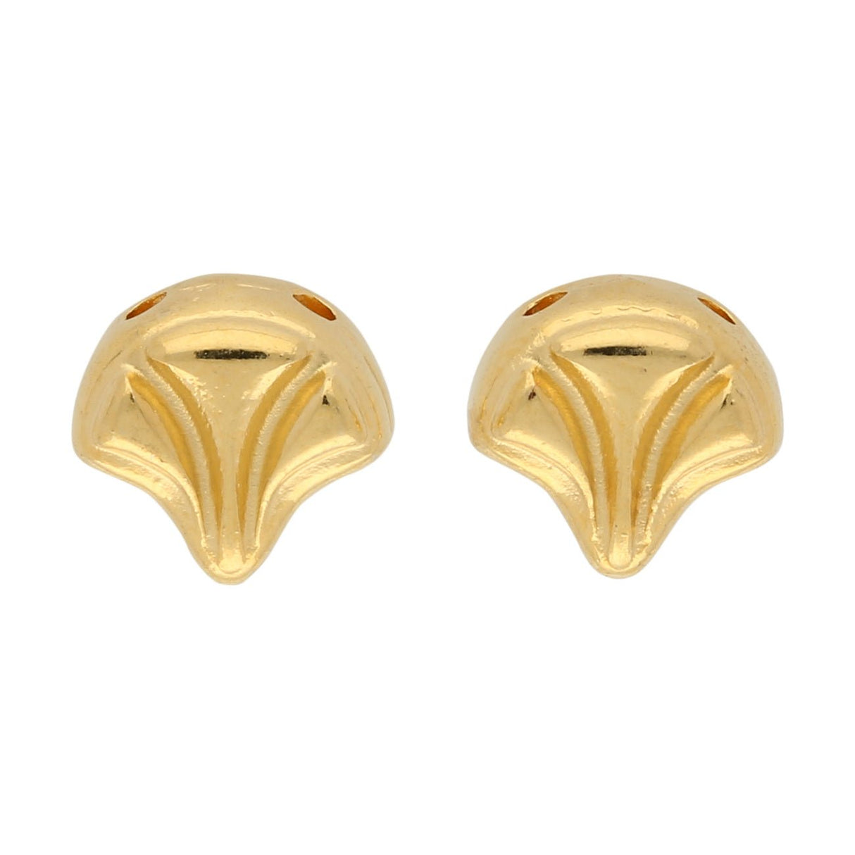 Cymbal™ Limani-Ginko Ohrringe - Gold Plate - PerlineBeads