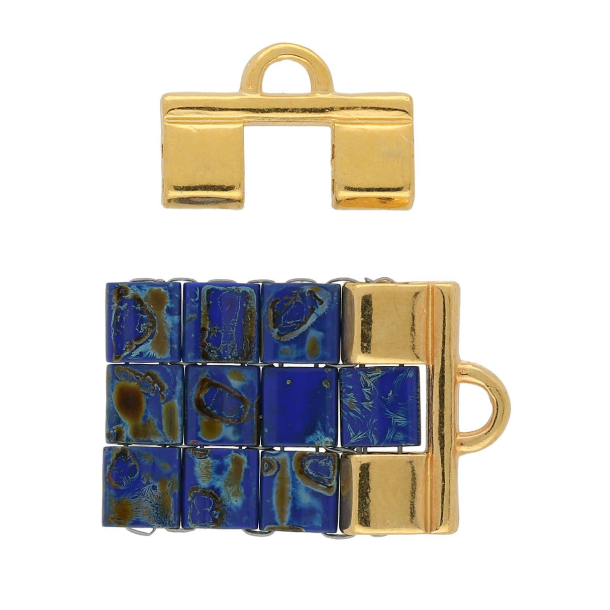 Cymbal™ Piperi II - Tila Bead Ending - 24K Gold Plate - PerlineBeads