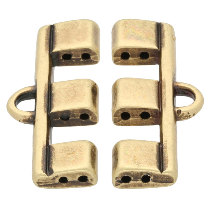 Cymbal™ Piperi III - Bead Ending - Antique Brass Plate - PerlineBeads