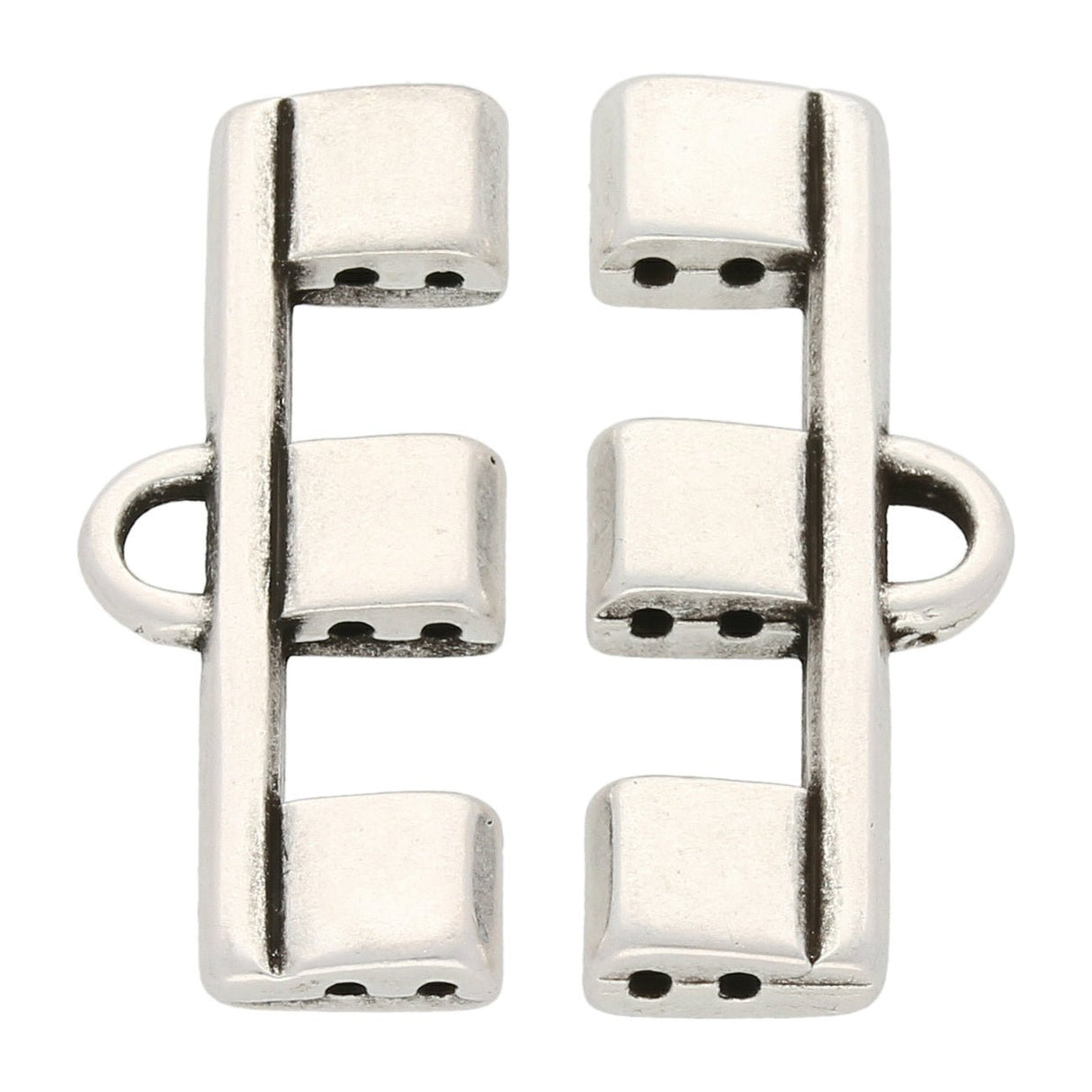 Cymbal™ Piperi III - Bead Ending - Antique Silver Plate - PerlineBeads