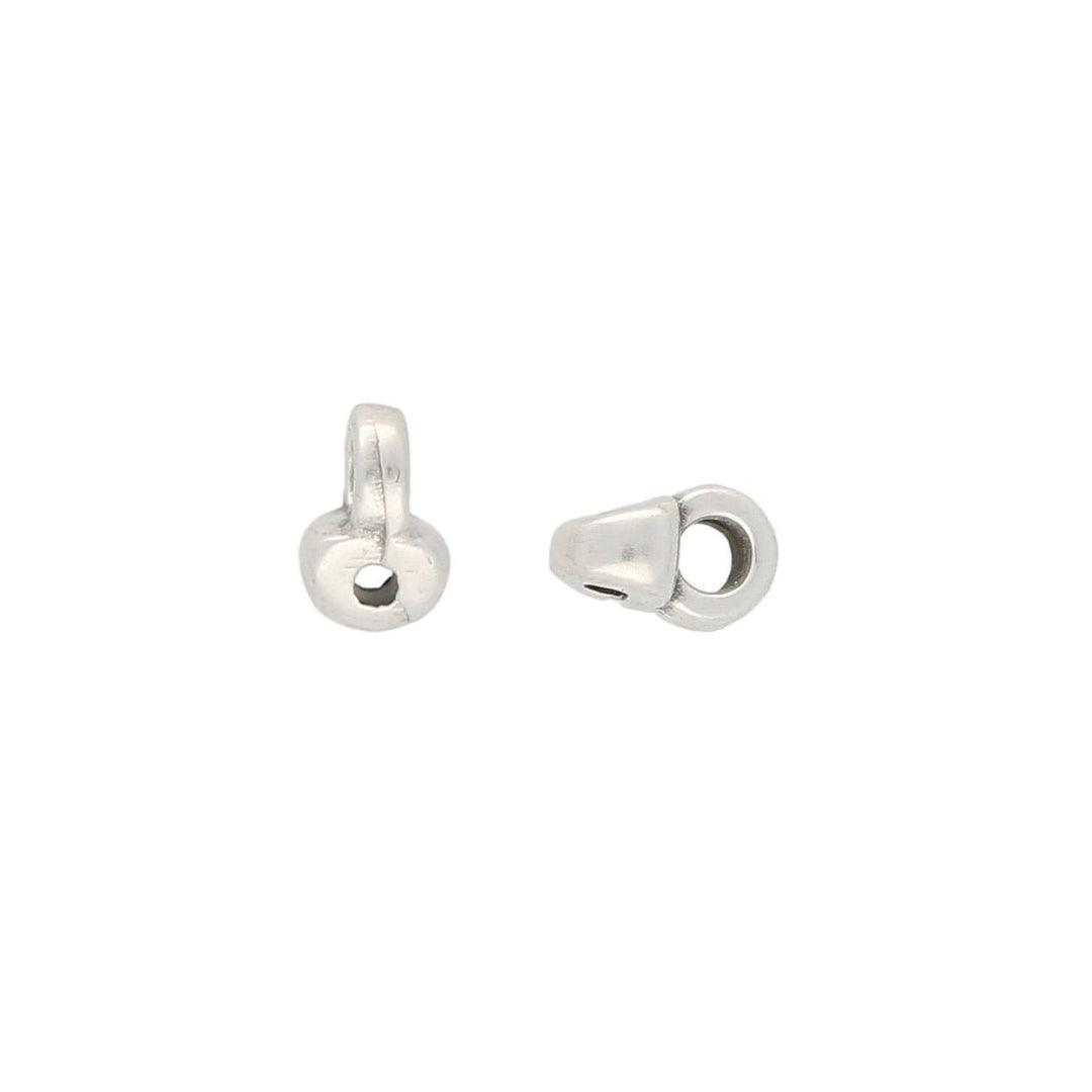 Cymbal™ Remata-Superduo Bead Ending - Silver Plate - PerlineBeads