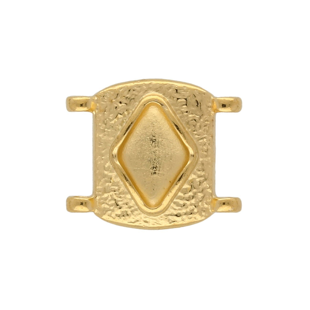 Cymbal™ Sfakaki Delica Bead Connector - 24K Gold Plate - PerlineBeads