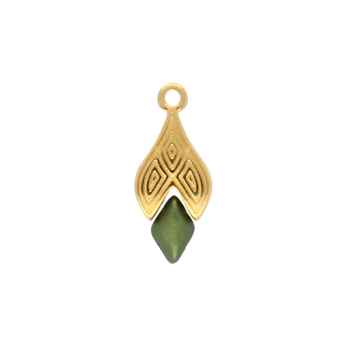 Cymbal™ Tourlos II-GemDuo Bead Ending - 24K Gold Plate - PerlineBeads