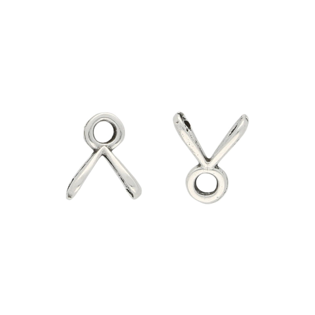 Cymbal™ Triades-GemDuo Bead Ending – Antique Silver Plate - PerlineBeads