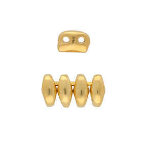 Cymbal™ Vitali Superduo Bead Substitute - 24k Gold Plate - PerlineBeads