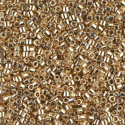 Delica 10/0 - DBM0034 - Light 24kt Gold Plated - PerlineBeads