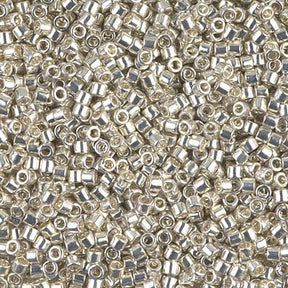 Delica 10/0 - DBM0035 - Galvanized Silver - PerlineBeads