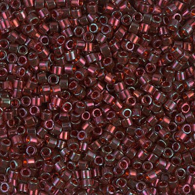 Delica 10/0 - DBM0105 - Gold Luster Transparent Red - PerlineBeads