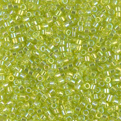 Delica 10/0 - DBM0174 - Transparent Chartreuse AB - PerlineBeads