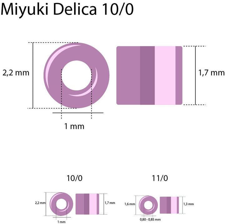 Delica 10/0 - DBM0205 – Ceylon Beige - PerlineBeads