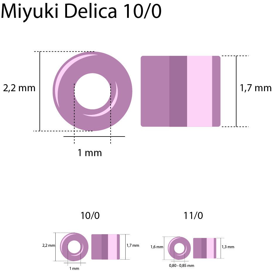 Delica 10/0 - DBM0216 - Opaque Royal Blue Luster - PerlineBeads