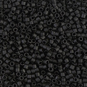 Delica 10/0 - DBM0310 - Matte black - PerlineBeads