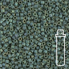 Delica 10/0 - DBM0373 - Matte Metallic Leaf Green - PerlineBeads