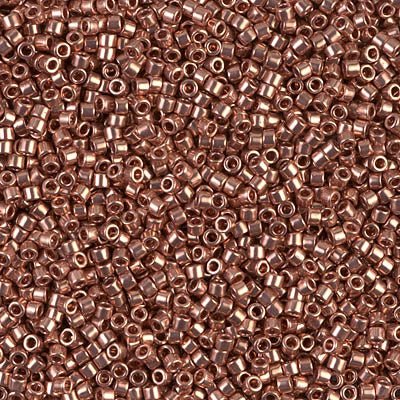 Delica 11/0 - DB040 - Bright Copper Plated - PerlineBeads
